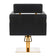 Gabbiano hairdressing chair Toledo gold black