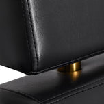 Gabbiano hairdressing chair Toledo gold black