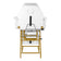 Cosmetic chair 557G with cuvettes white