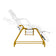 Cosmetic chair 557G with cuvettes white