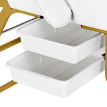 Cosmetic chair 557G with cuvettes white