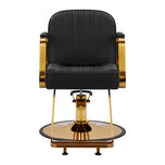 Gabbiano Acri hairdressing chair gold – black