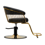 Gabbiano hairdressing chair Lille gold black