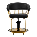 Gabbiano hairdressing chair Lille gold black