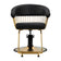 Gabbiano hairdressing chair Lille gold black