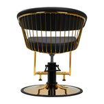Gabbiano hairdressing chair Lille gold black