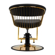 Gabbiano hairdressing chair Lille gold black