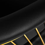 Gabbiano hairdressing chair Lille gold black