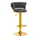 4Rico Barhocker QS-B313a grauer Samt