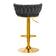 4Rico Barhocker QS-B313a grauer Samt