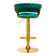 4Rico Bar Hocker QS-B313a green velvet