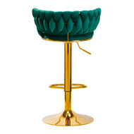 4Rico Bar Hocker QS-B313a green velvet