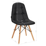 4Rico Cosmetische stoel QS-185 zwart