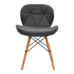 4Rico Cosmetic chair QS-186 gray velvet