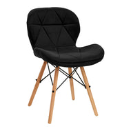 4Rico Cosmetische stoel QS-186 zwart fluweel