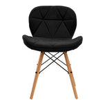4Rico Cosmetic chair QS-186 black velvet