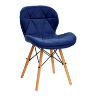 4Rico cosmetische stoel QS-186 marineblauw fluweel