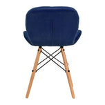 4Rico Cosmetic chair QS-186 navy velvet