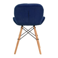 4Rico cosmetische stoel QS-186 marineblauw fluweel
