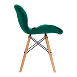 Fauteuil cosmétique 4Rico QS-186 velours vert