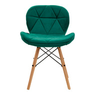4Rico Cosmetische stoel QS-186 groen fluweel