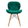 Fauteuil cosmétique 4Rico QS-186 velours vert