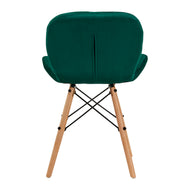 4Rico Cosmetische stoel QS-186 groen fluweel