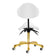 Cosmetic stool Giovanni 1004 white with gold base