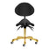 Cosmetic stool Giovanni 1004 black with gold base