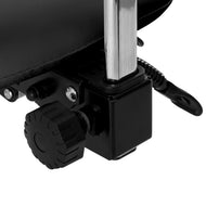 Cosmetic stool Giovanni 1004 black with gold base