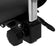 Cosmetic stool Giovanni 1004 black with gold base