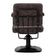 Gabbiano hairdressing chair Katania Loft Old Leather dark brown