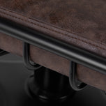 Gabbiano hairdressing chair Katania Loft Old Leather dark brown