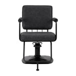 Gabbiano Katania Loft Old Leather hairdressing chair black