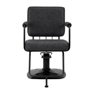Gabbiano Katania Loft Old Leather hairdressing chair black