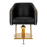 Hairdressing chair Burgos black gold