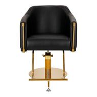 Hairdressing chair Burgos black gold