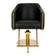 Hairdressing chair Burgos black gold