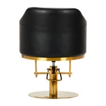 Hairdressing chair Burgos black gold