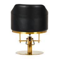 Hairdressing chair Burgos black gold