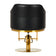 Hairdressing chair Burgos black gold