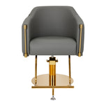 Hairdressing chair Burgos Gold Gray