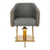 Hairdressing chair Burgos Gold Gray