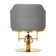 Hairdressing chair Burgos Gold Gray