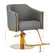 Hairdressing chair Burgos Gold Gray