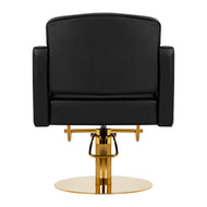Hairdressing chair Gabbiano Turyn black gold