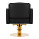 Hairdressing chair Gabbiano Turyn black gold