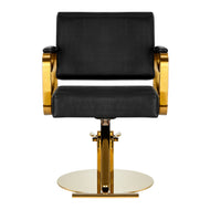 Gabbiano hairdressing chair Genua gold black