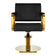 Gabbiano hairdressing chair Genua gold black