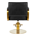 Gabbiano hairdressing chair Genua gold black